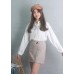 One Button Wrap Skirt